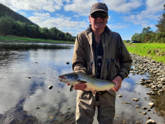 A bonny clean-ish fish in bright conditions