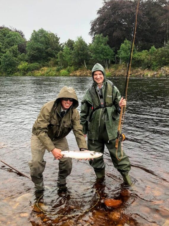 Another fresh grilse to the net