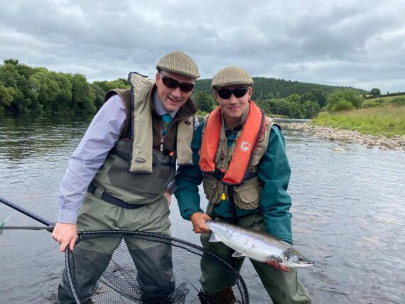 Archie Mountain with a fresh fish