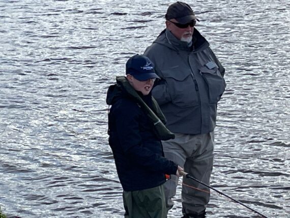 Coach and angler