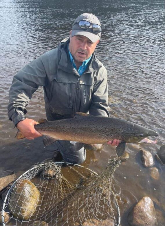 David โLoch Insch Fisheryโ Murray with a Spey crocodile