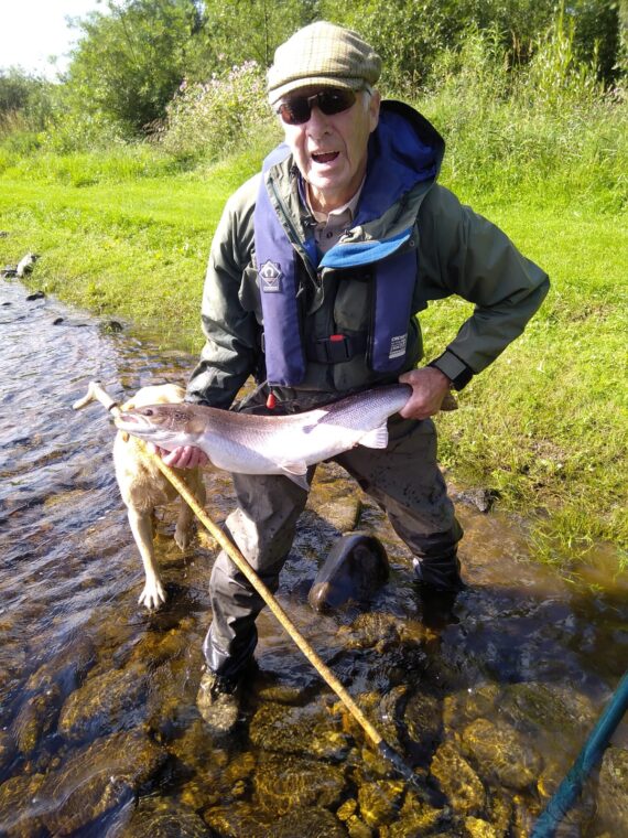 Drew with a bonny fish