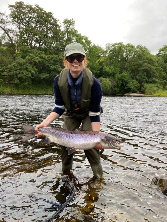 Emily Douetil with her 19lb Fish