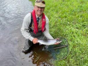Emma Worrall, Burnmouth (obviously not Emma but Robbie Stronach with her fish)