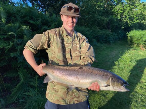 Felix Burton with a good fish from Dalmunach