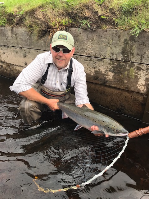 Andy Kennard with a fish from Slabs