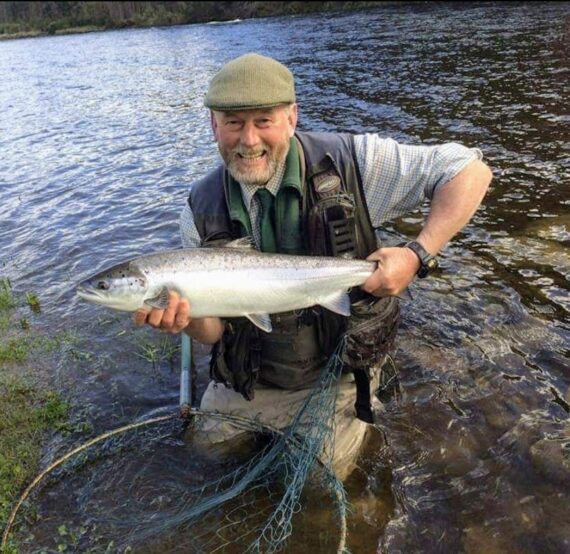 Ian with a pristine bar of silver