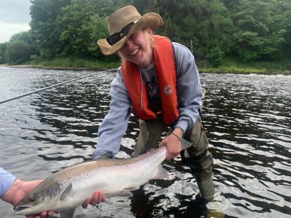 Lady Flora Dundas with a stunning fish