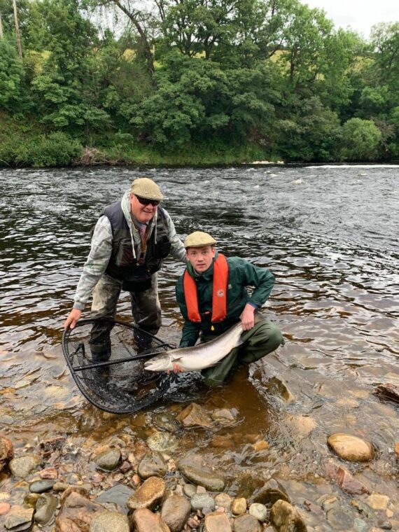 Milo Herbert with the biggest fish of the week at 18lbs