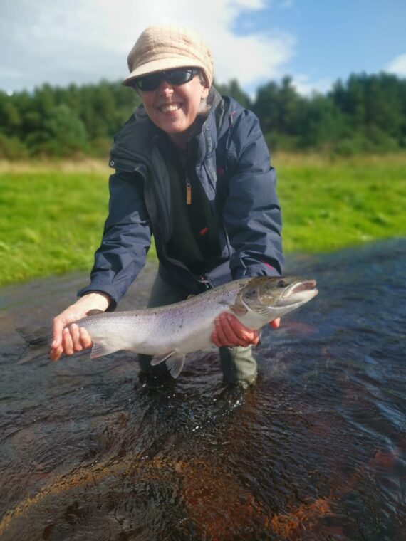 More silver, happy angler