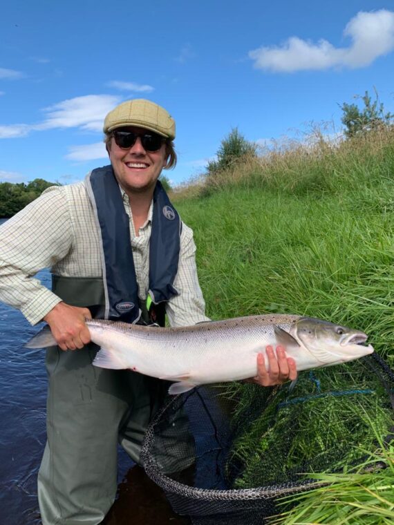 Ollie Hall with a 16lb fish, what a first fish!!!