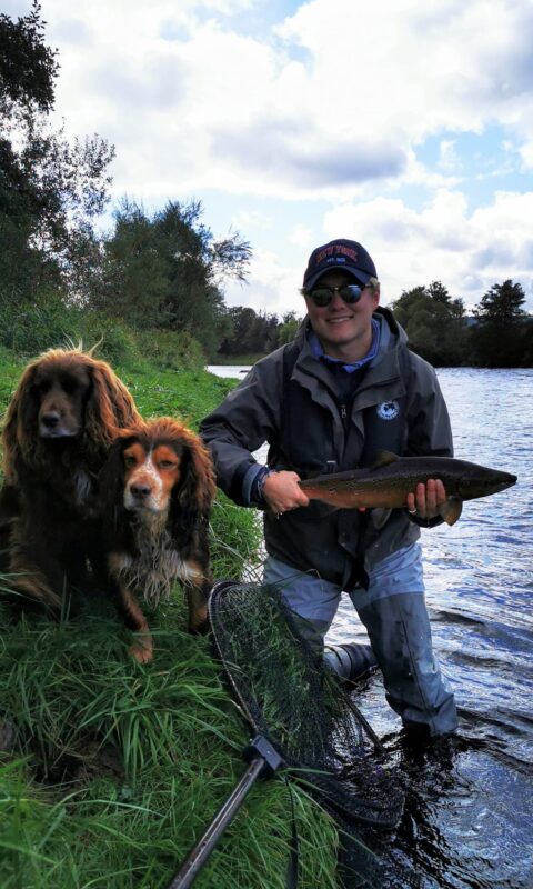 Rory again with Haddie and Hector, aka the ghillies