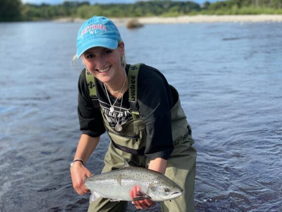 The smile says it all โ lovely fresh fish