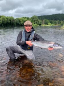 Tom Mountain with a lovely fresh fish