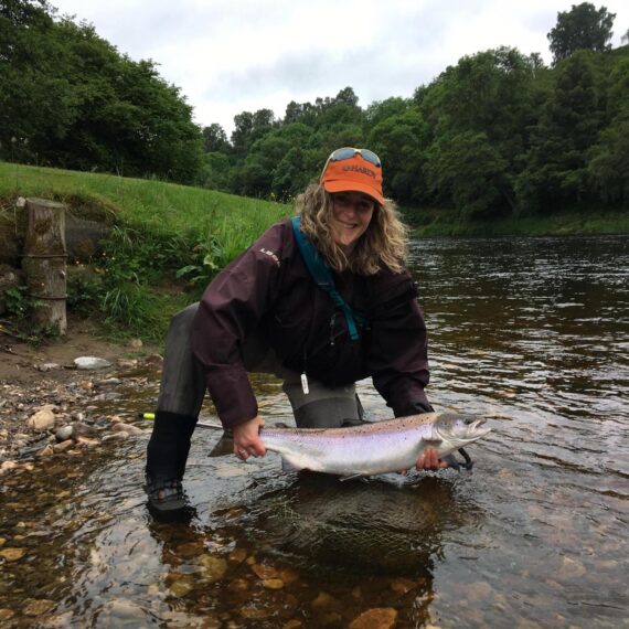 Tara Spiers with a well proportioned fish from Polarder