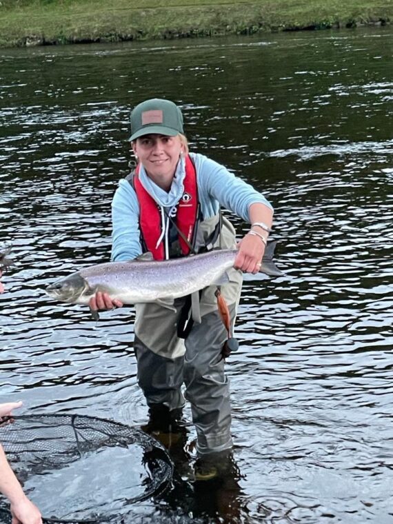 Georgia with a nice salmon.
