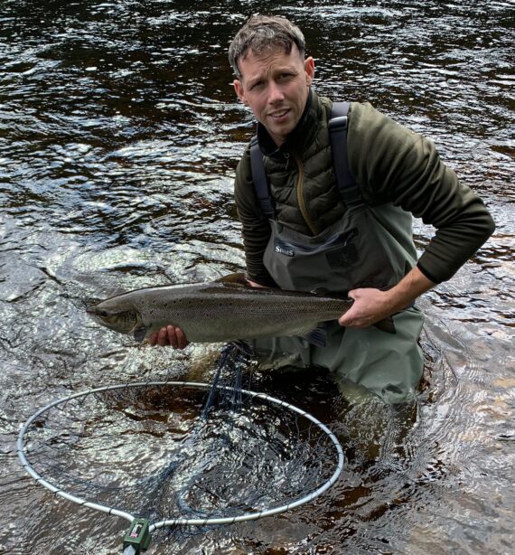 David Taylor with nice fish from Knockando Home Beat